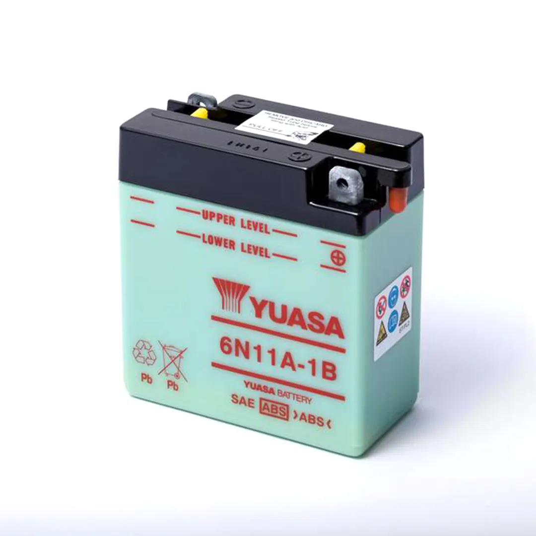 BATERÍA PARA MOTOS YUASA 6N11A-1B / 6V 11AH
