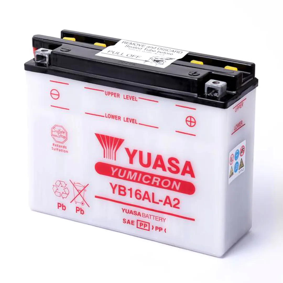 BATERÍA PARA MOTOS YUASA YB16AL-A2 /12V 16AH