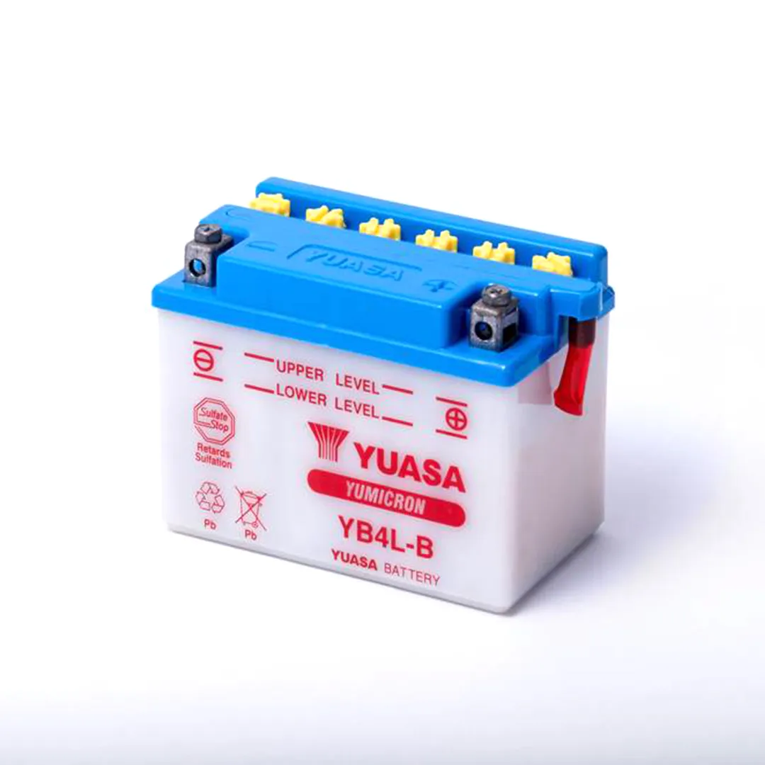 BATERÍA PARA MOTOS YUASA YB4L-B / 12V 4AH