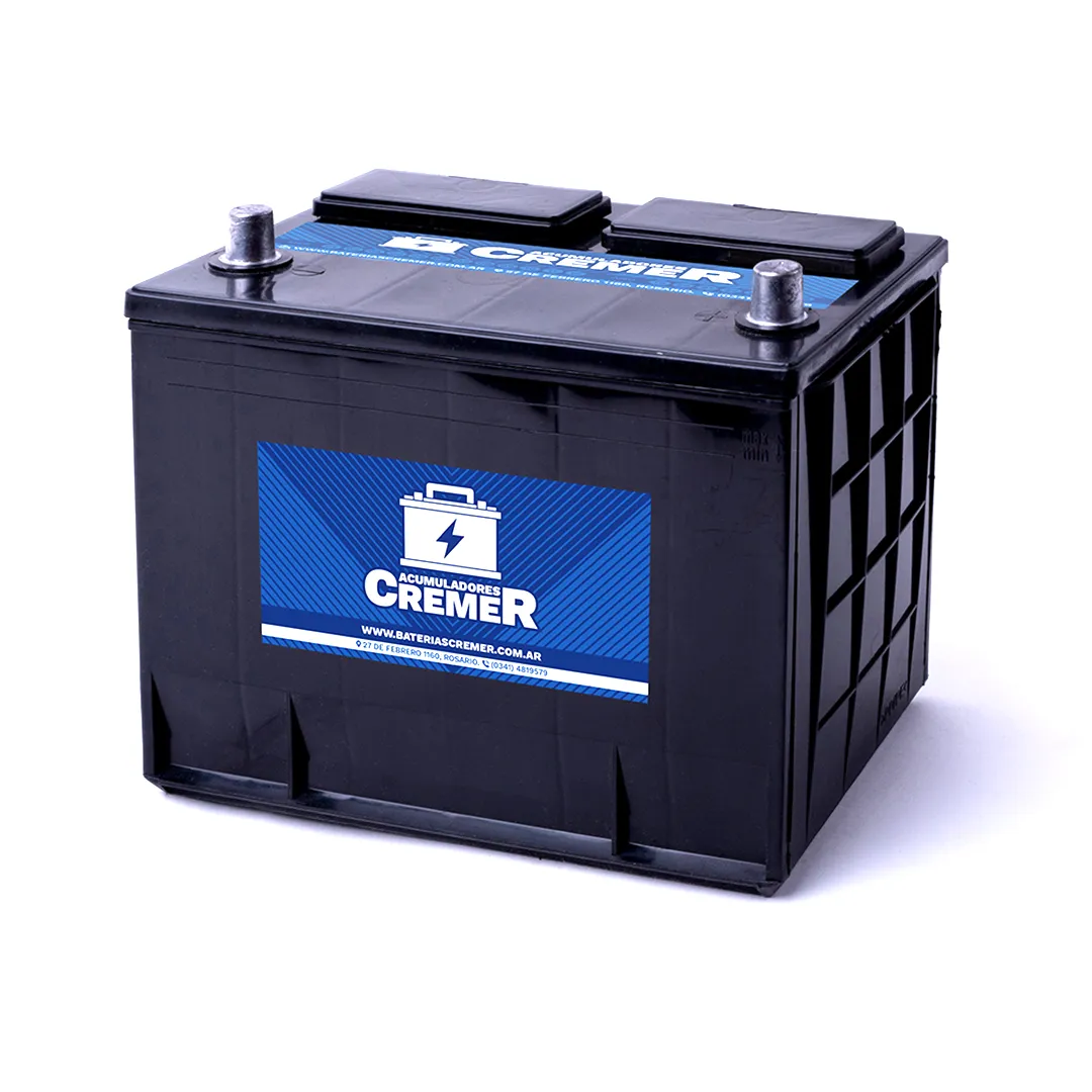 BATERÍA PARA AUTOS CREMER 12V 75AH ALTA LIBRE MANTENIMIENTO