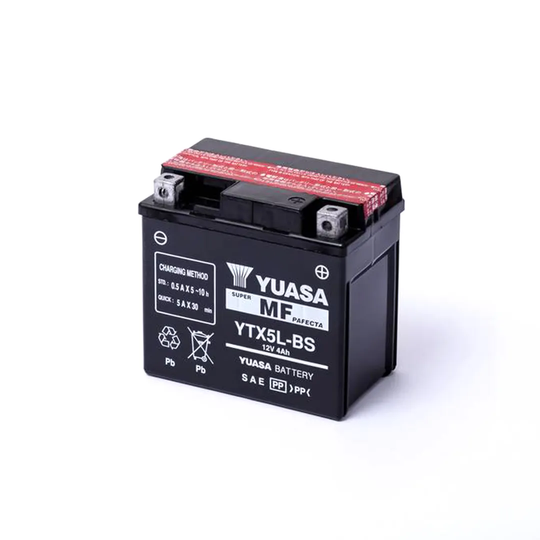 BATERÍA PARA MOTOS YUASA YTZ6V 12V 5AH LIBRE MANTENIMIENTO