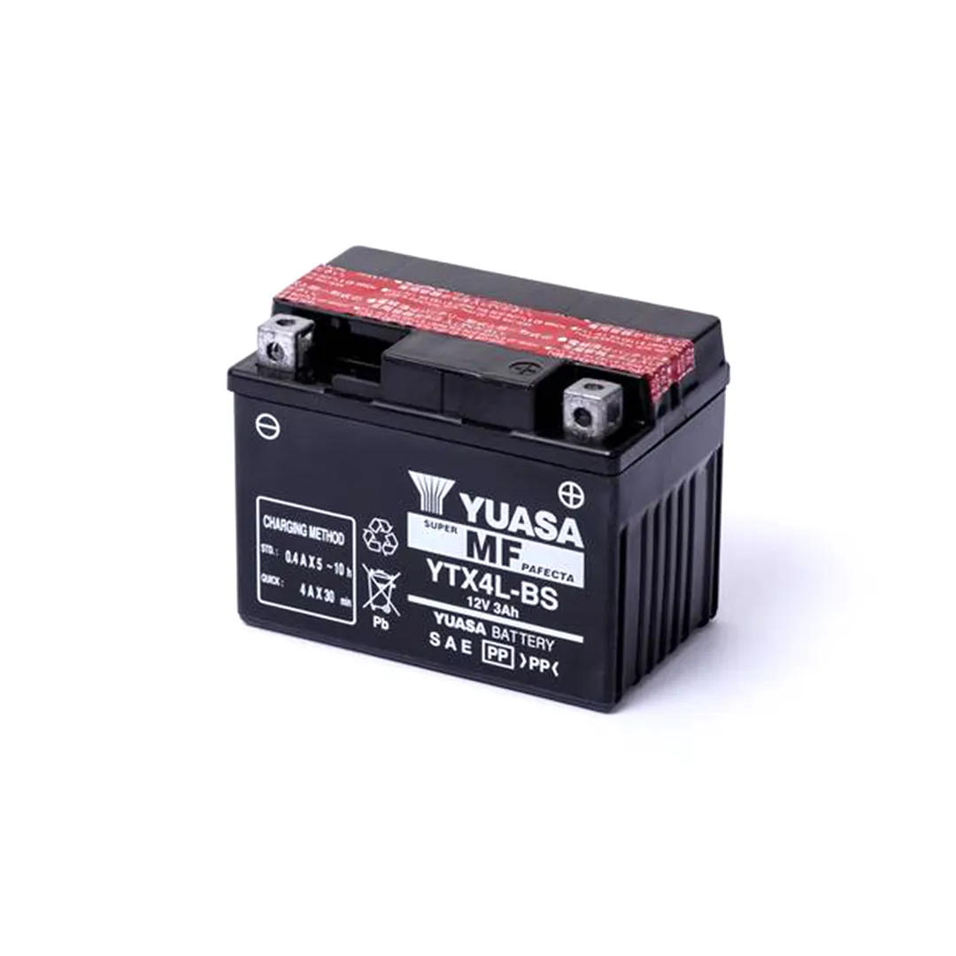 BATERÍA PARA MOTOS YUASA YTZ4V /12V 3AH LIBRE MANTENIMIENTO
