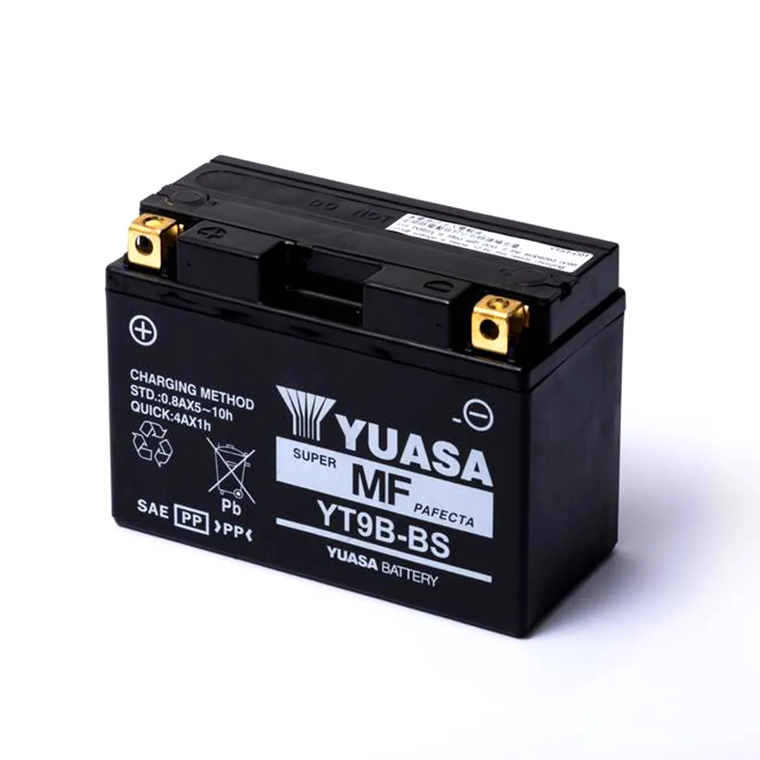 BATERÍA PARA MOTOS YUASA YT9B-BS /12V 8AH LIBRE MANTENIMIENTO