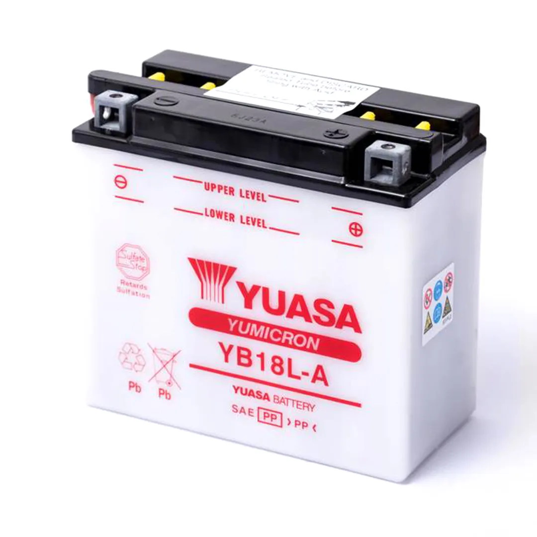 BATERÍA PARA MOTOS YUASA YB18L-A 12V 18AH