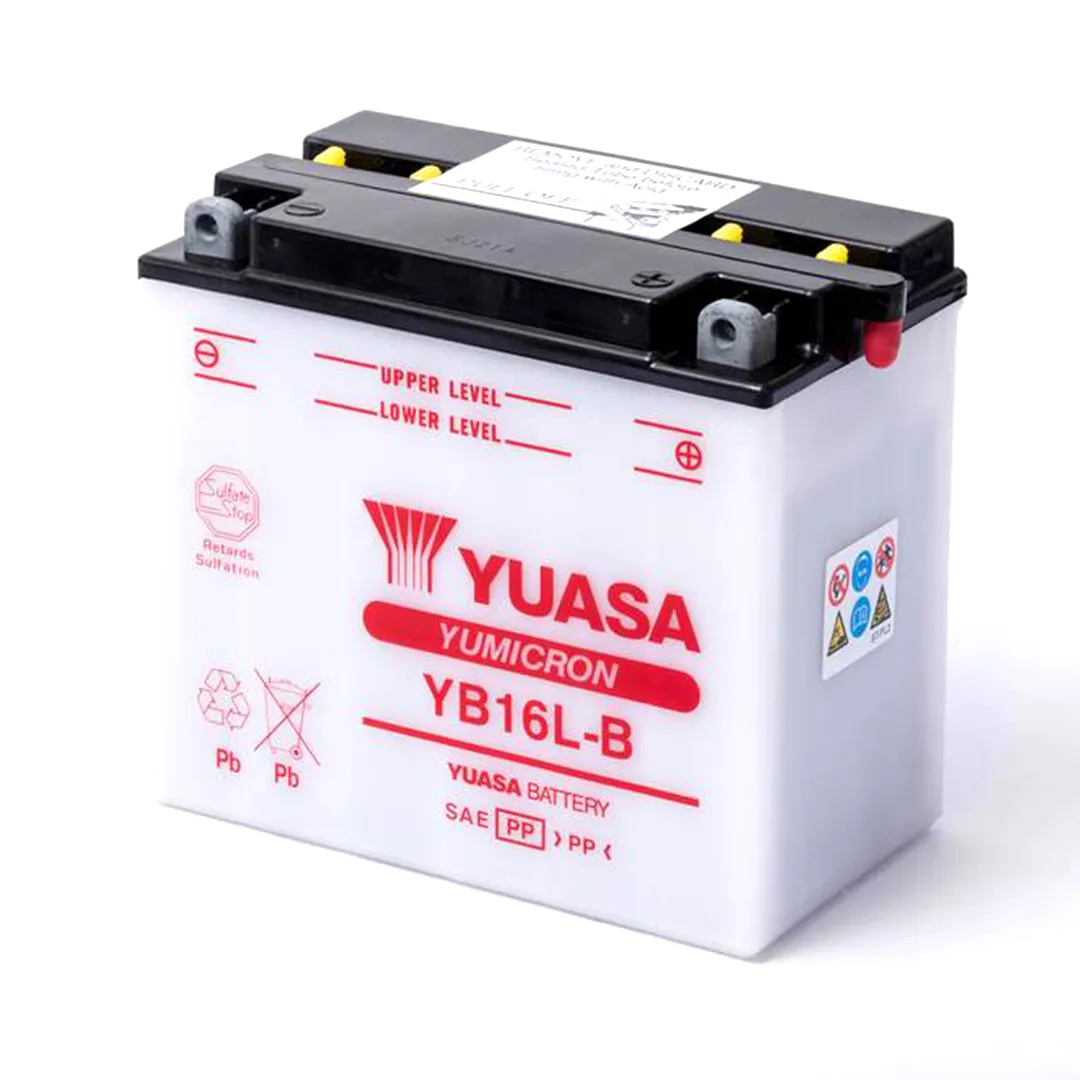 BATERÍA PARA MOTOS YUASA YB16L-B 12V 19AH